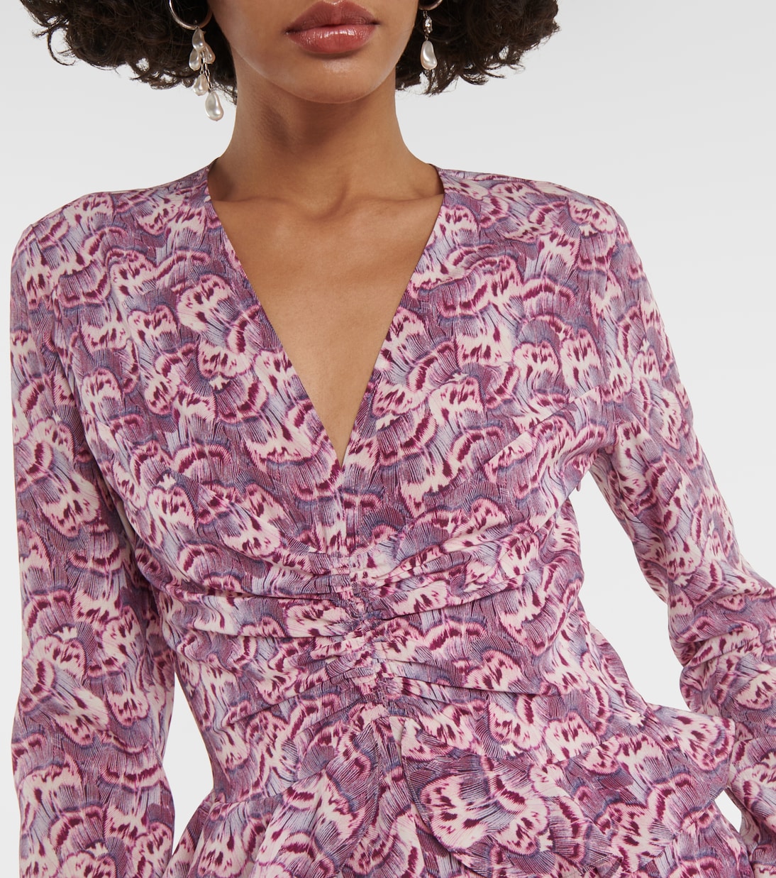Usmara printed silk-blend minidress  | Isabel Marant