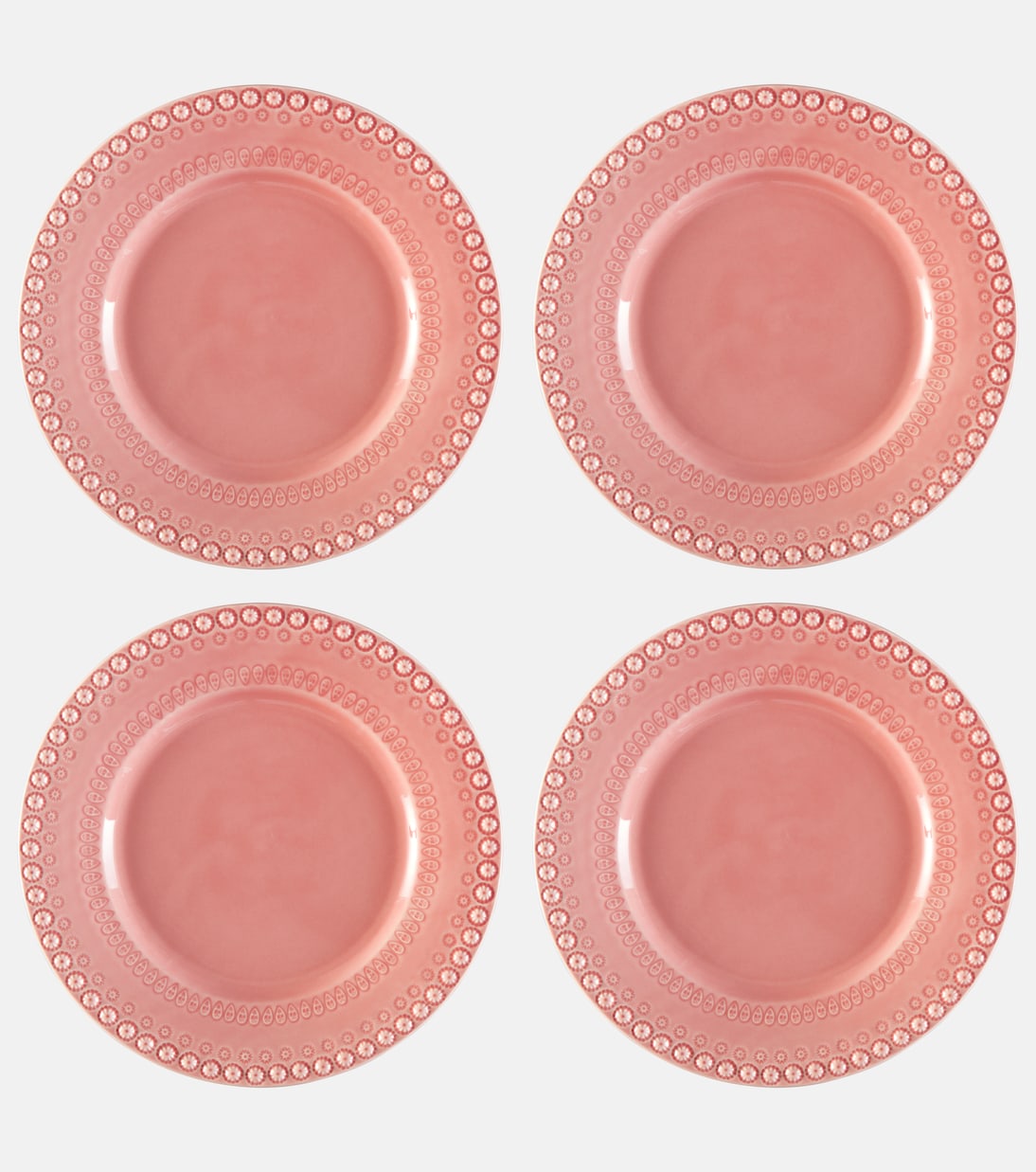 Fantasia set of 4 dinner plates | Bordallo Pinheiro