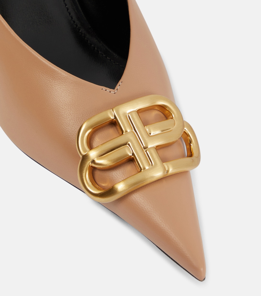 Mules Square Knife 80 BB aus Leder | Balenciaga