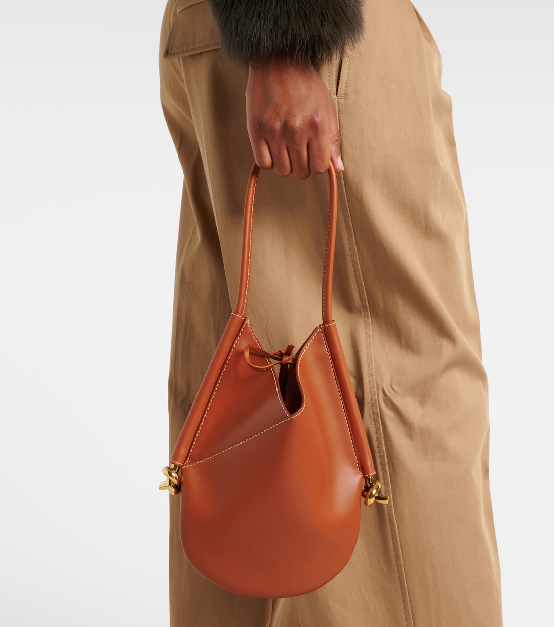 Schultertasche Solstice Small aus Leder | Bottega Veneta