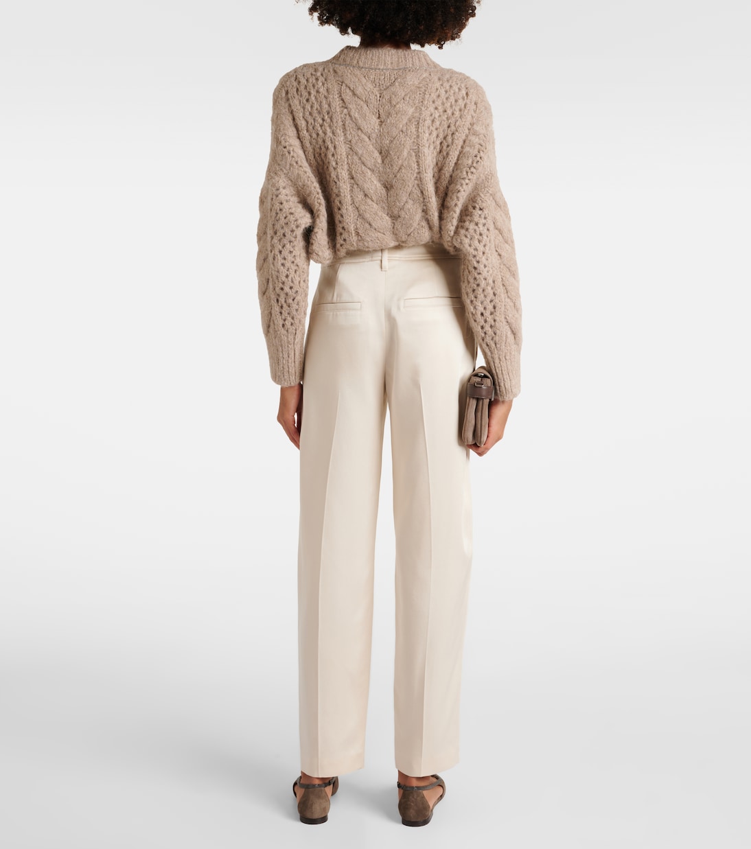 Monili suede ballet flats | Brunello Cucinelli