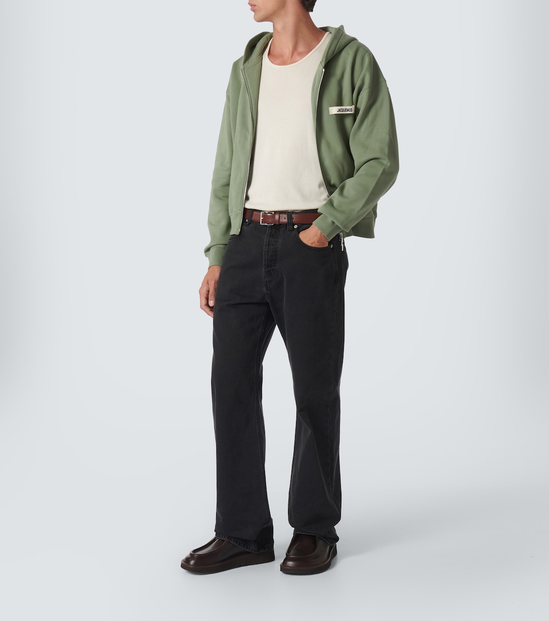 Felpa Gros Grain Zippé in cotone | Jacquemus