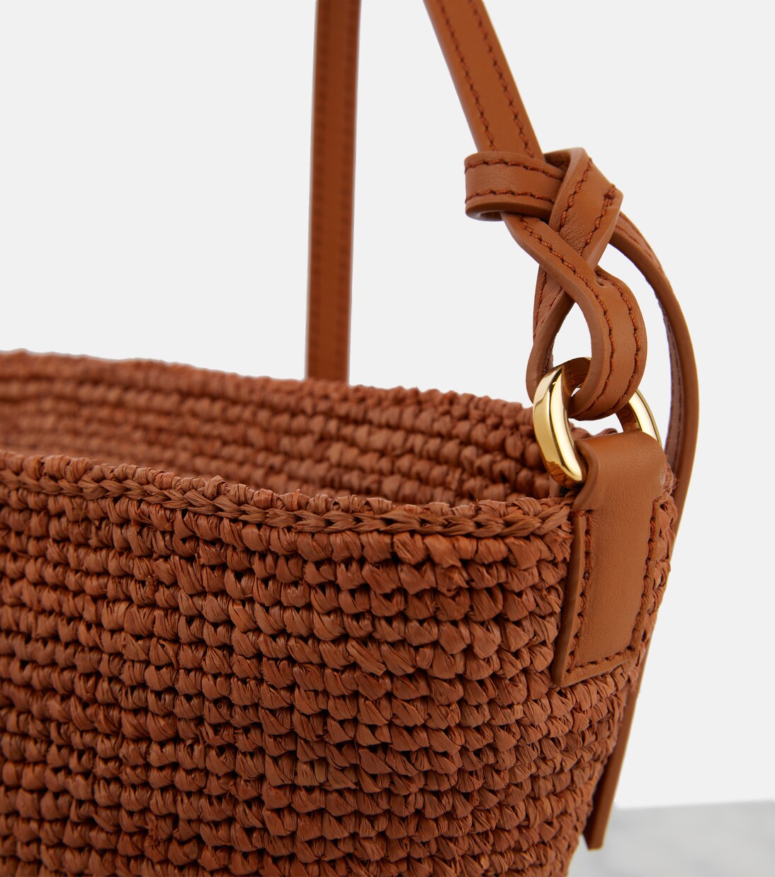Shopper Slit Small in rafia | Loewe