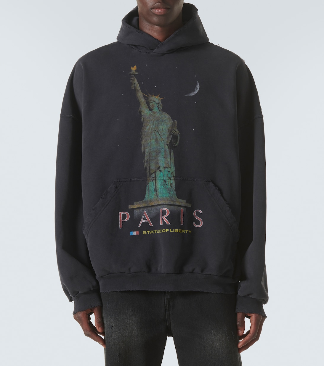 Sweat-shirt à capuche Paris Liberty en coton | Balenciaga