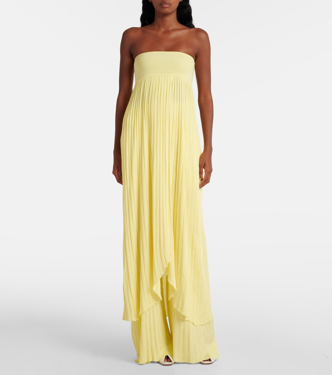 Abito bustier a pieghe | Alaïa
