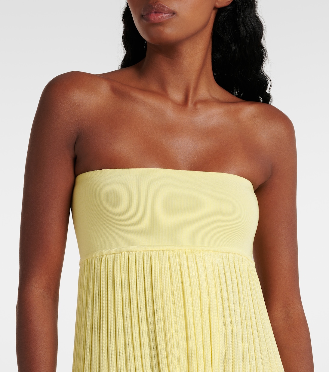 Abito bustier a pieghe | Alaïa