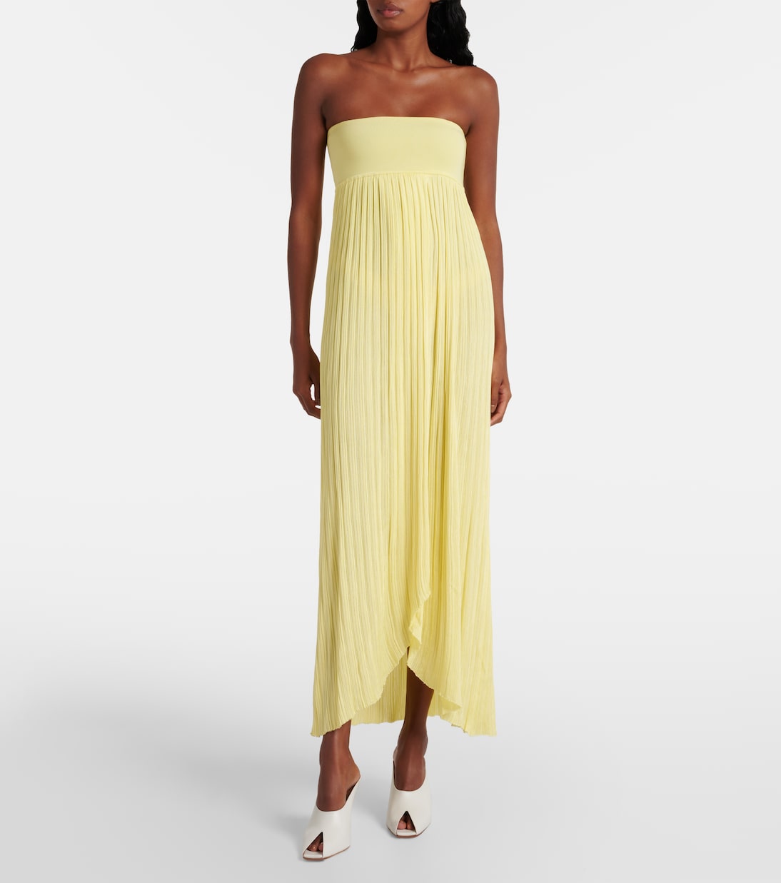 Abito bustier a pieghe | Alaïa