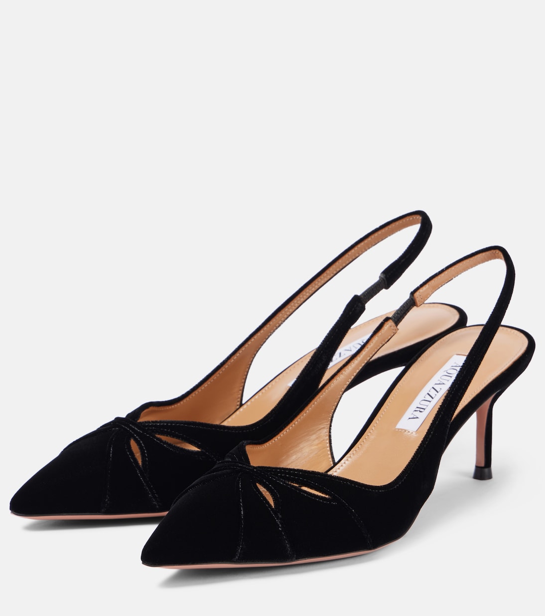 Slingback-Pumps Moves 65 aus Veloursleder | Aquazzura