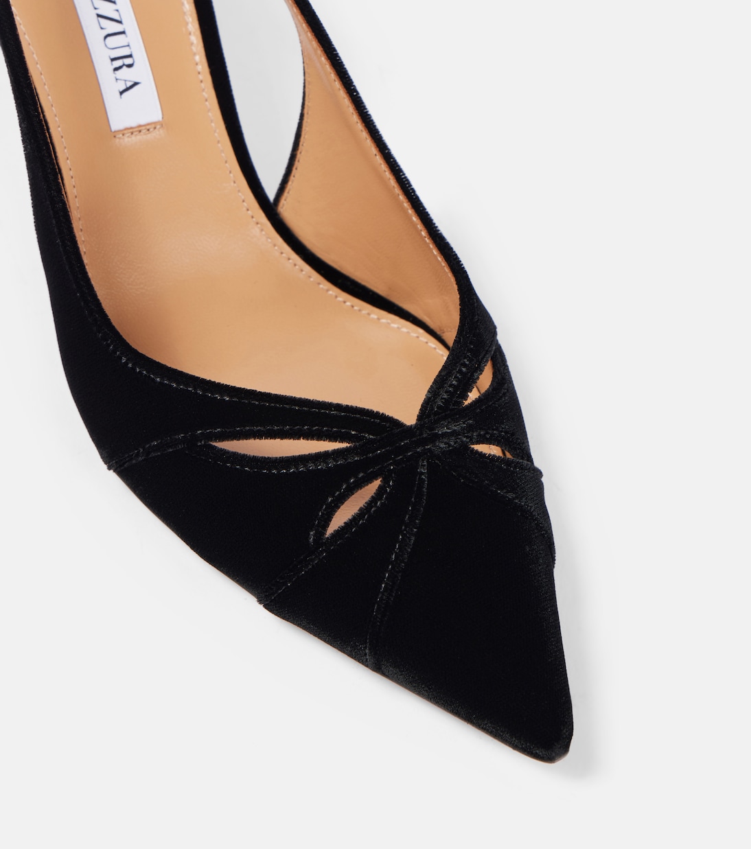 Slingback-Pumps Moves 65 aus Veloursleder | Aquazzura