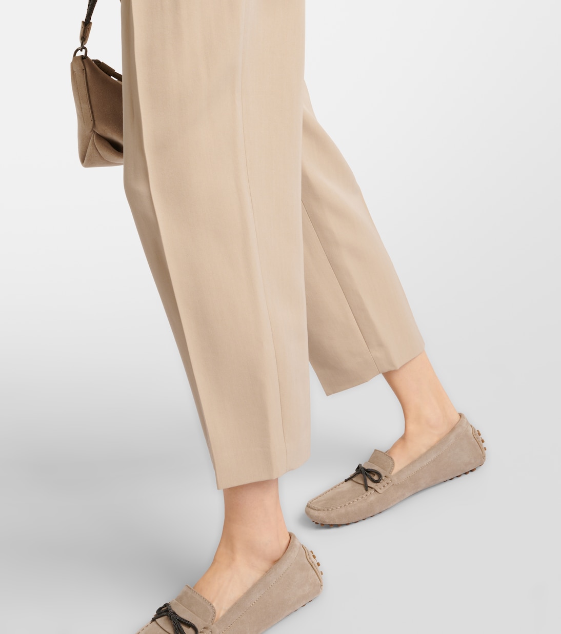 Pantalones rectos de mezcla de lana | Brunello Cucinelli