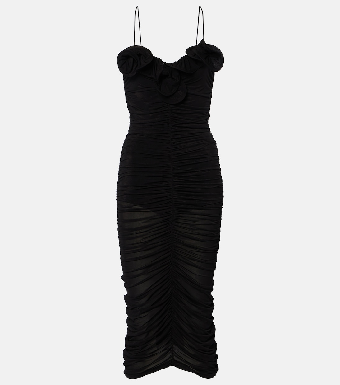 Abito midi in jersey con balze | Magda Butrym