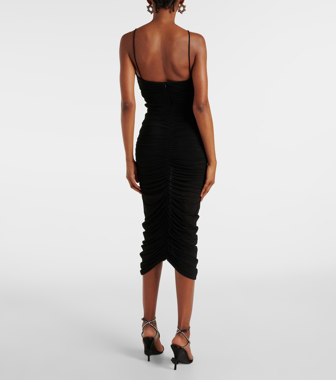 Abito midi in jersey con balze | Magda Butrym