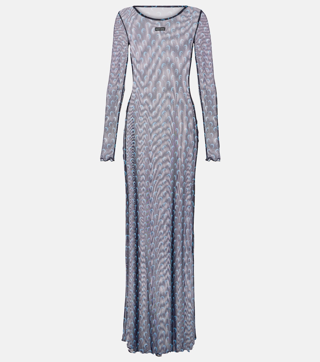 Maxikleid All Over Moon aus Mesh | Marine Serre