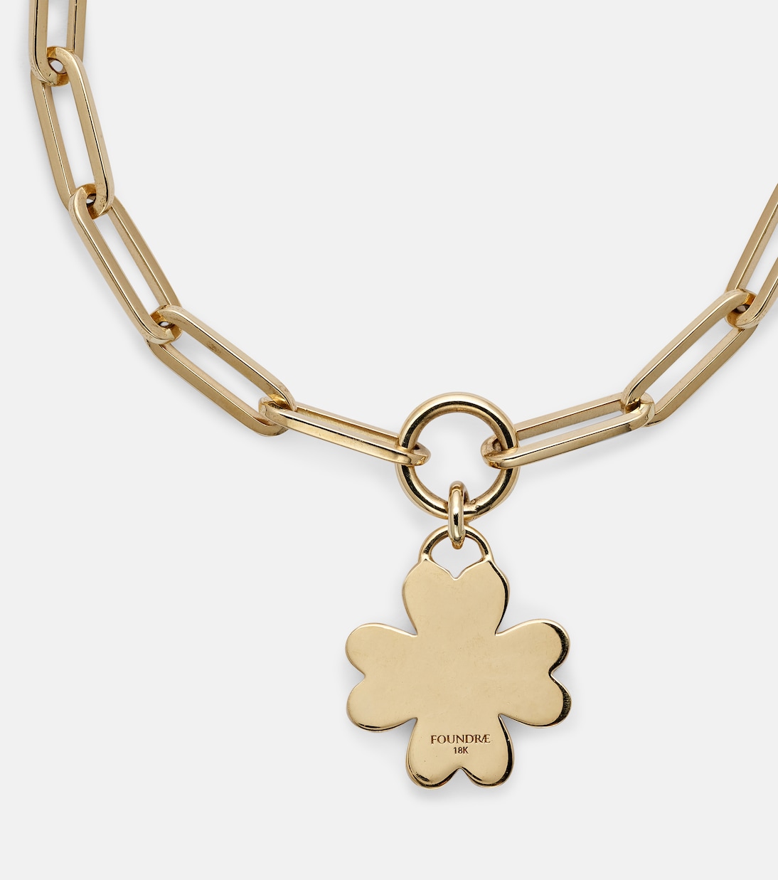 Bracelet Four Heart Clover en or 18 ct et diamants | FoundRae