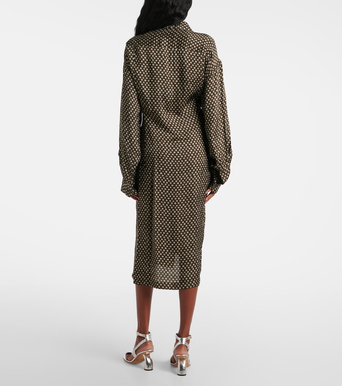 Robe midi Delicks imprimée | Dries Van Noten