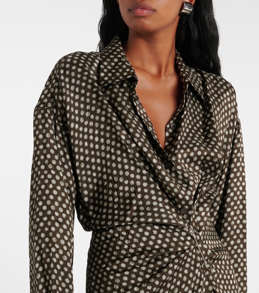 Robe midi Delicks imprimée | Dries Van Noten