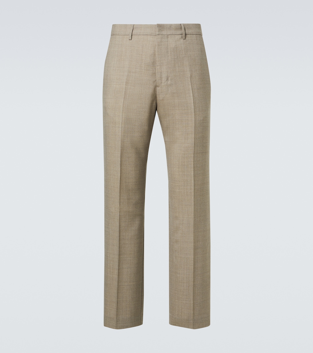 Virgin wool canvas straight pants | Ami Paris