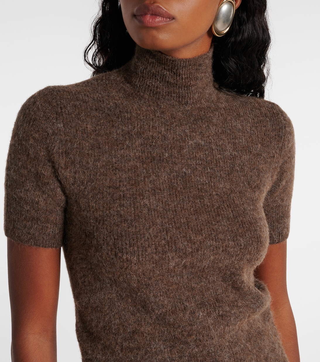 Wool-blend turtleneck top | Ralph Lauren Collection