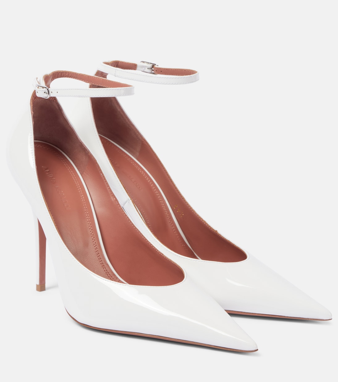 Escarpins Anok 105 en cuir verni | Amina Muaddi