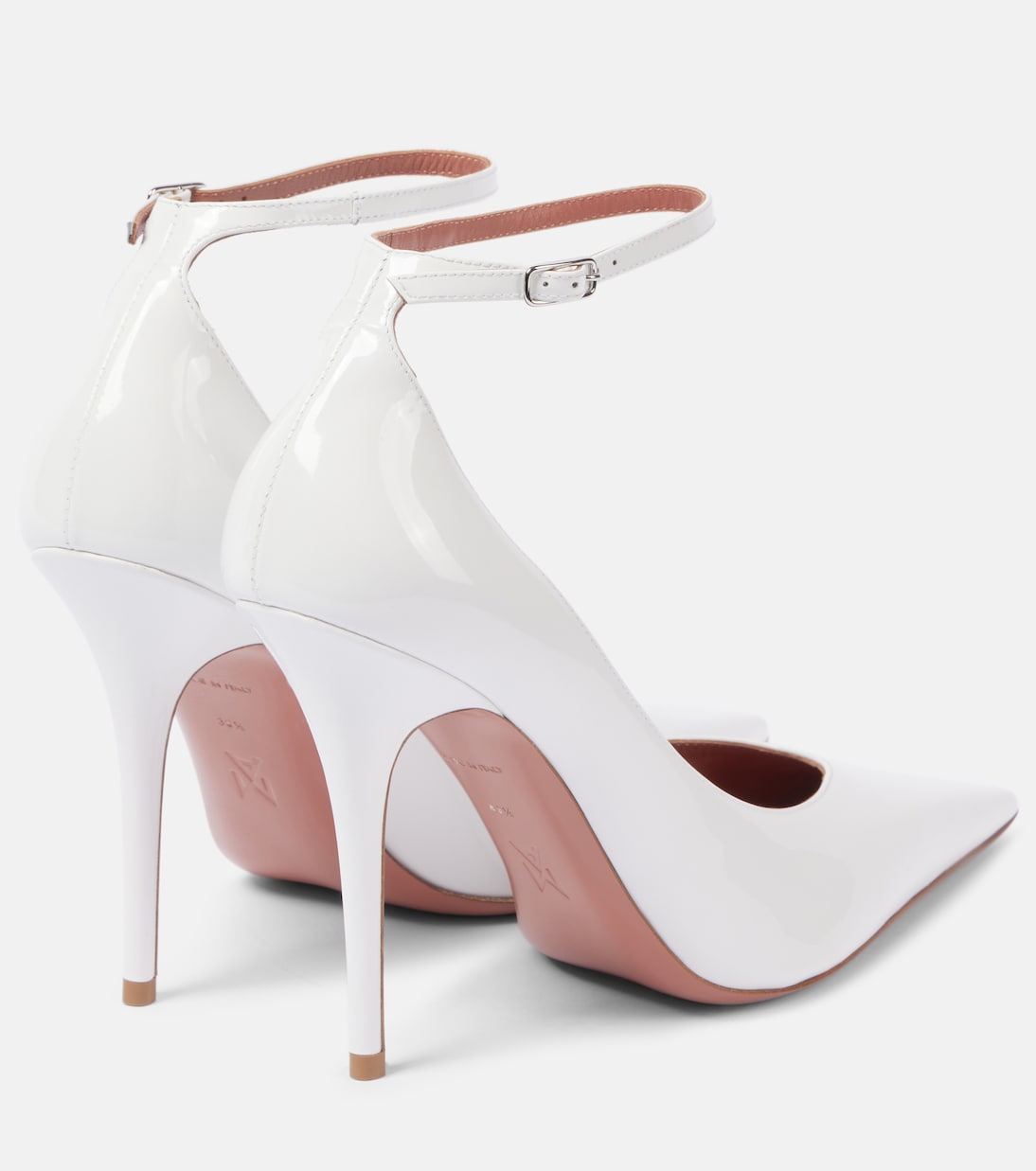 Escarpins Anok 105 en cuir verni | Amina Muaddi