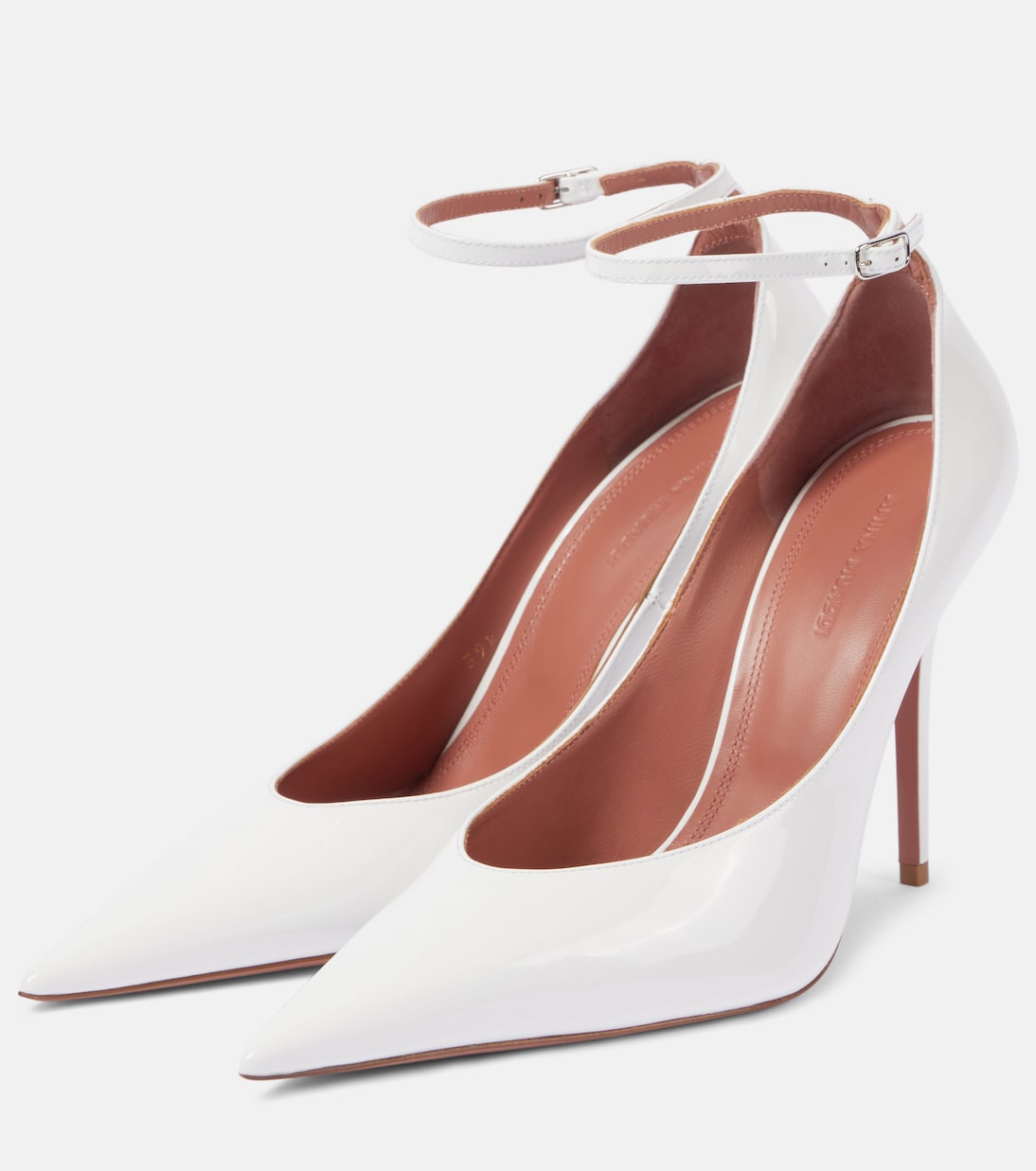 Escarpins Anok 105 en cuir verni | Amina Muaddi