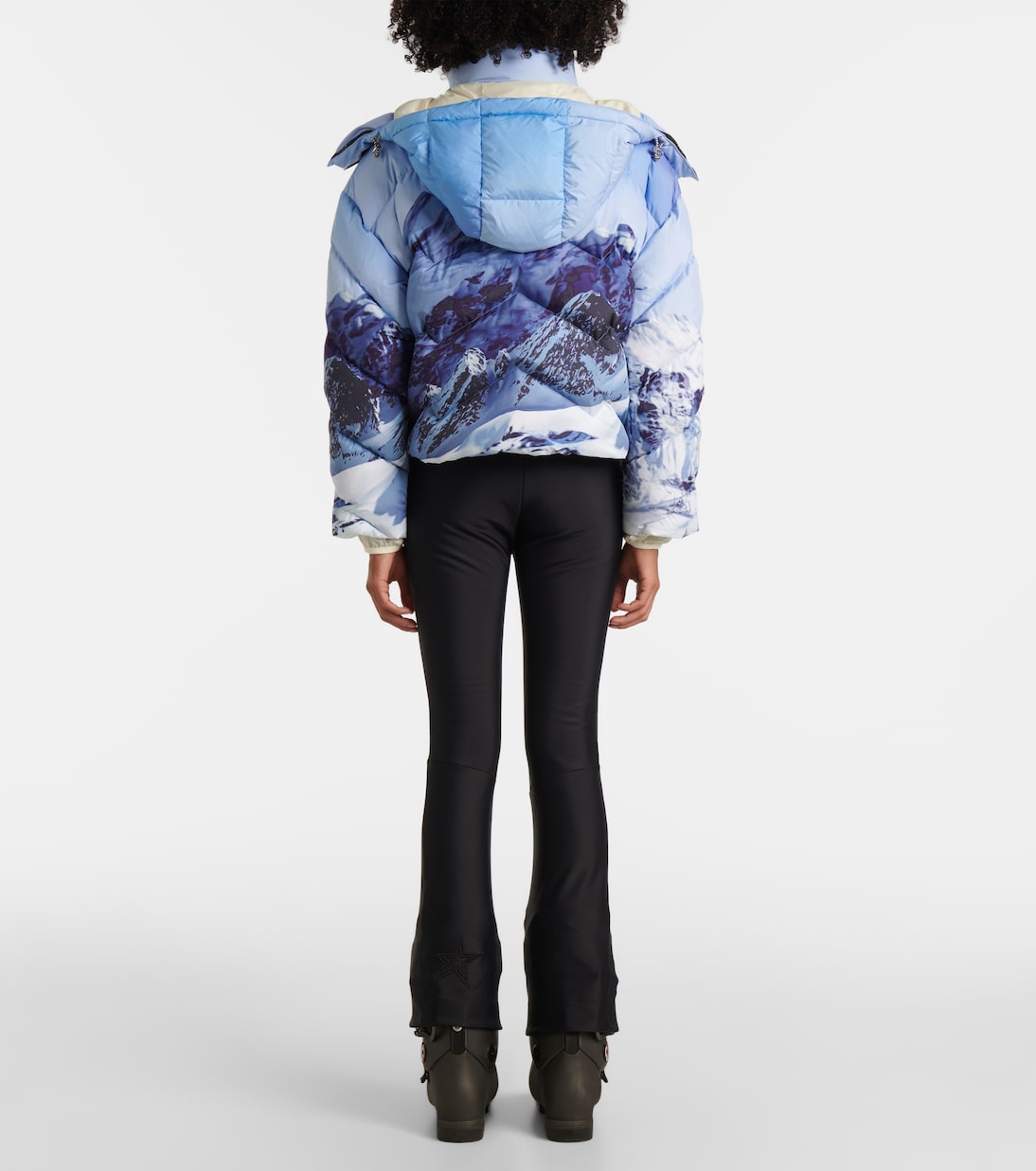 Mountain printed down jacket | Perfect Moment