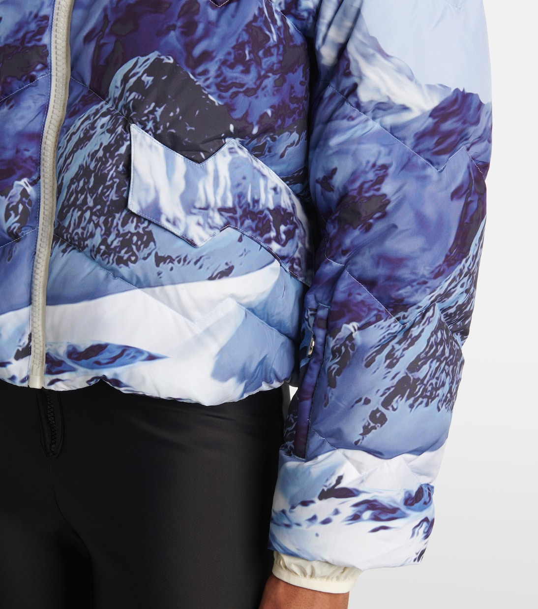 Mountain printed down jacket | Perfect Moment