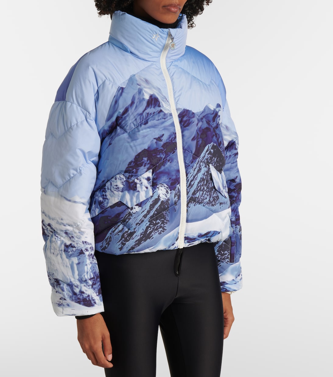 Mountain printed down jacket | Perfect Moment