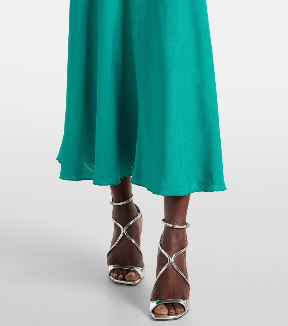 Vestido midi fruncido | Victoria Beckham