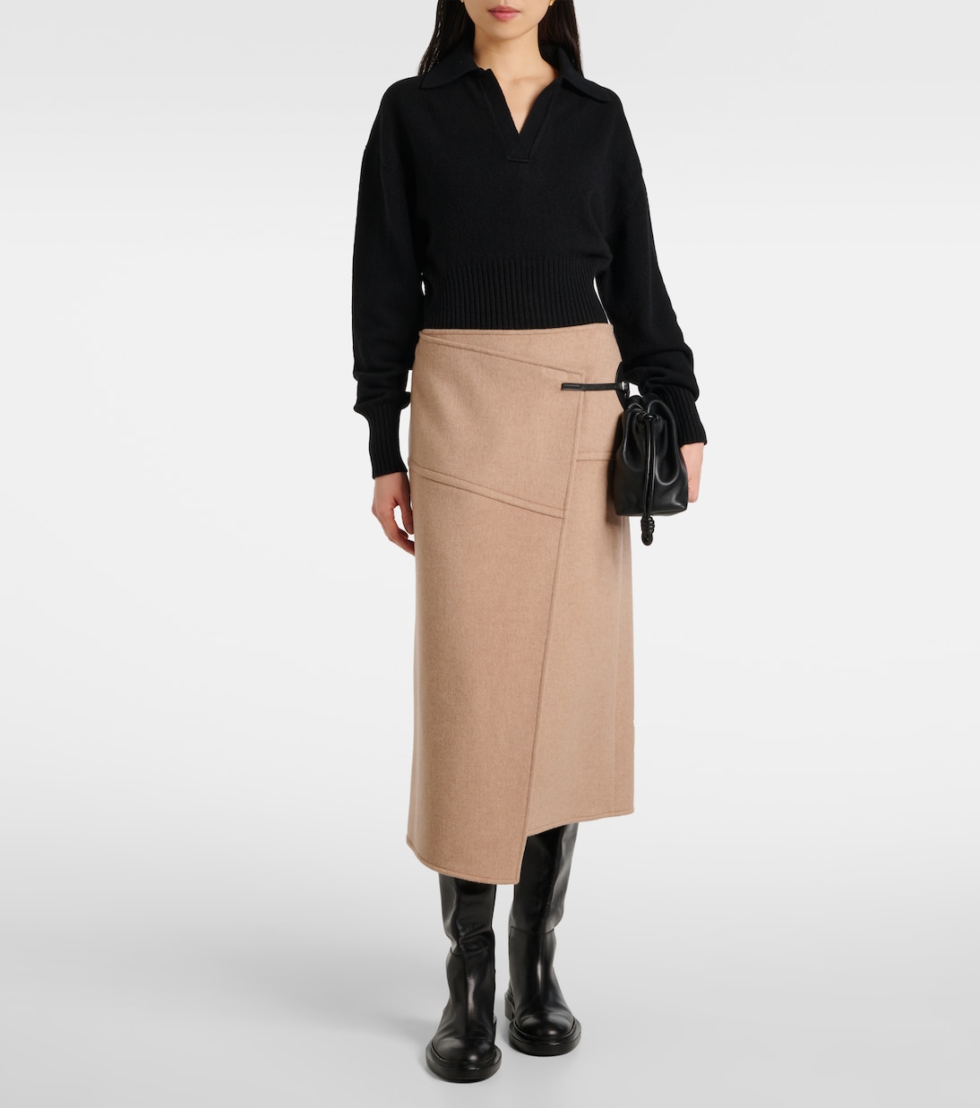 Jeanne cashmere and wool polo sweater | Proenza Schouler