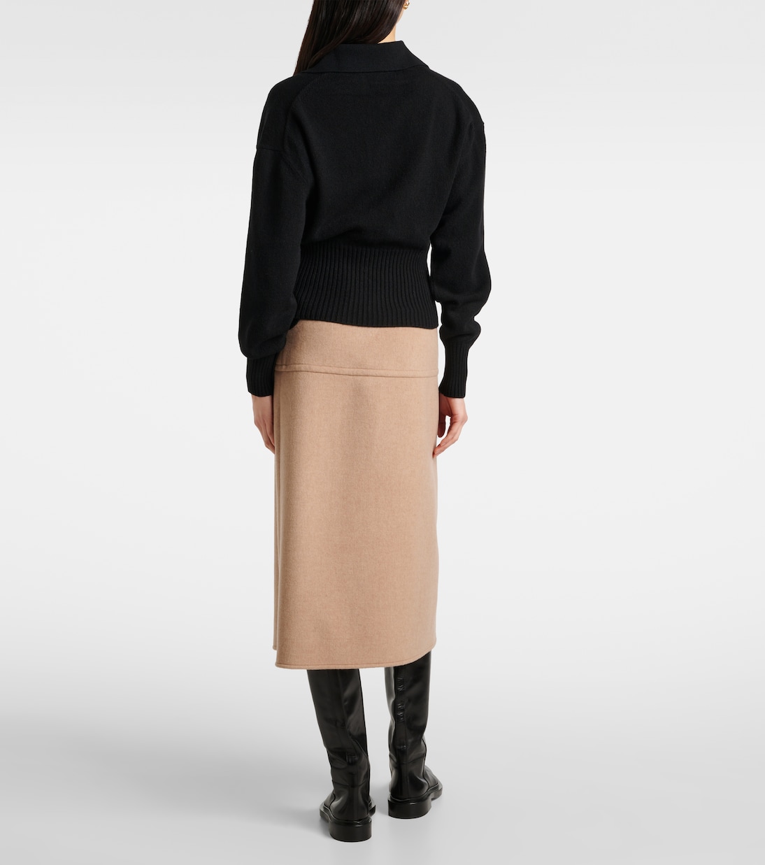 Jeanne cashmere and wool polo sweater | Proenza Schouler