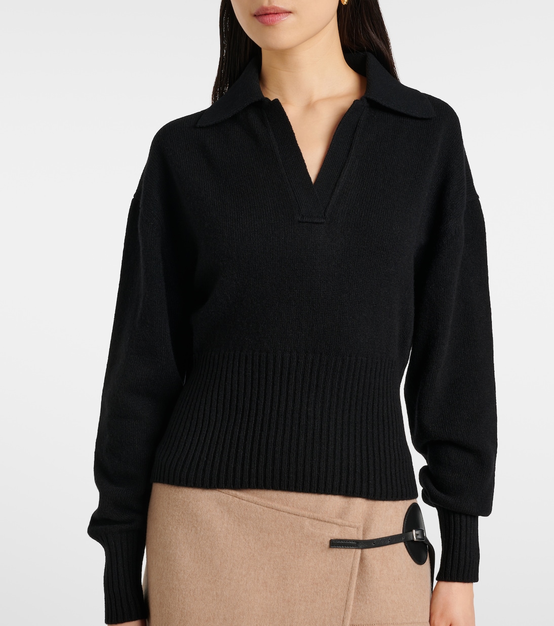 Jeanne cashmere and wool polo sweater | Proenza Schouler