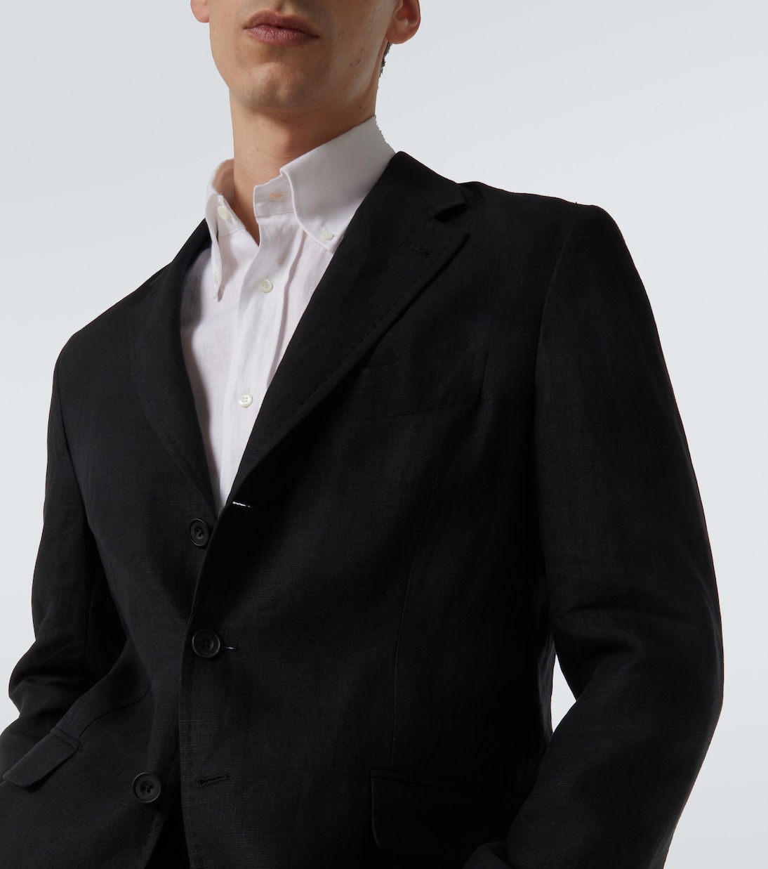 Blazer monopetto in lino | Rubinacci