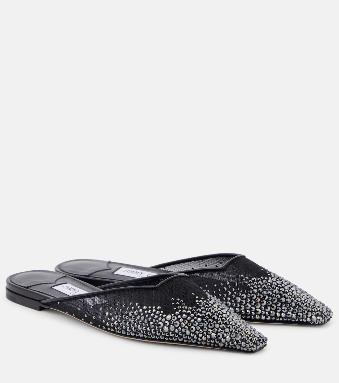 Mules Vivi in mesh con cristalli | Jimmy Choo