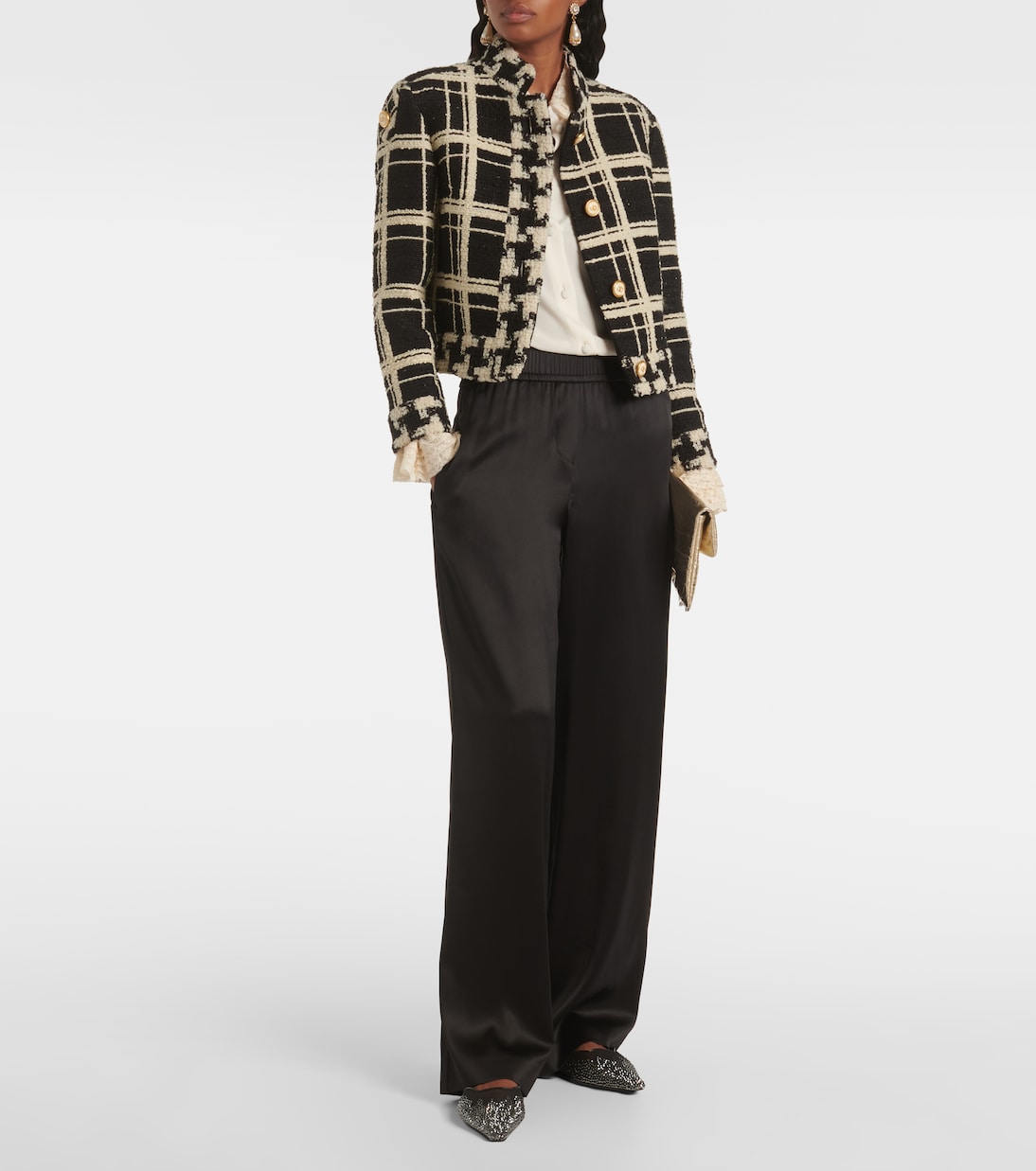 Mules Vivi in mesh con cristalli | Jimmy Choo