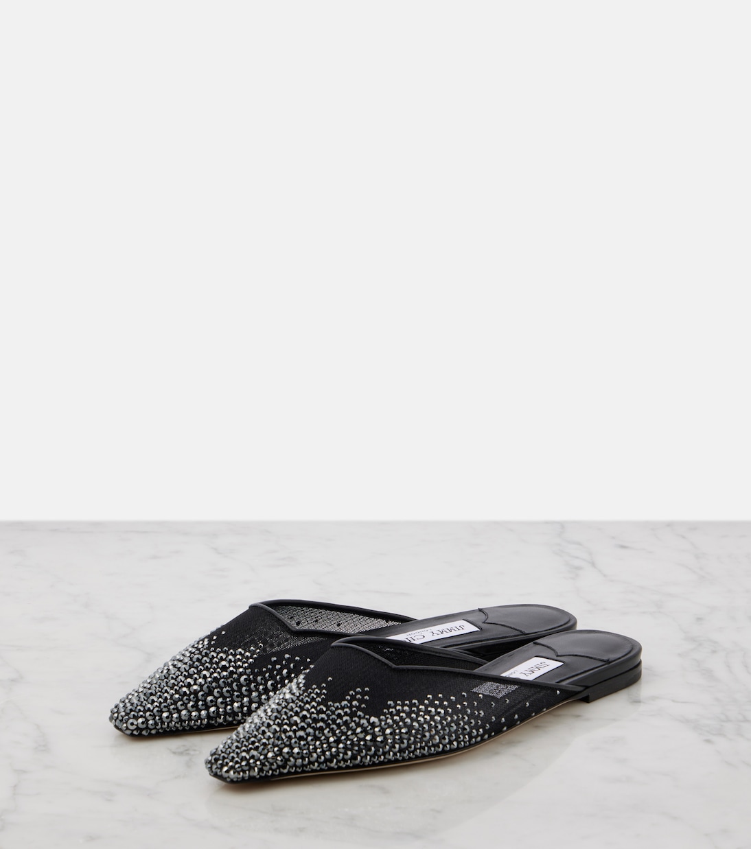 Mules Vivi in mesh con cristalli | Jimmy Choo