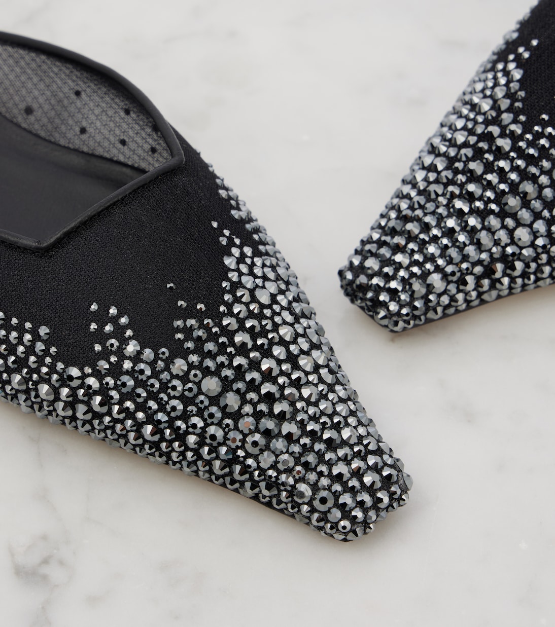 Mules Vivi in mesh con cristalli | Jimmy Choo