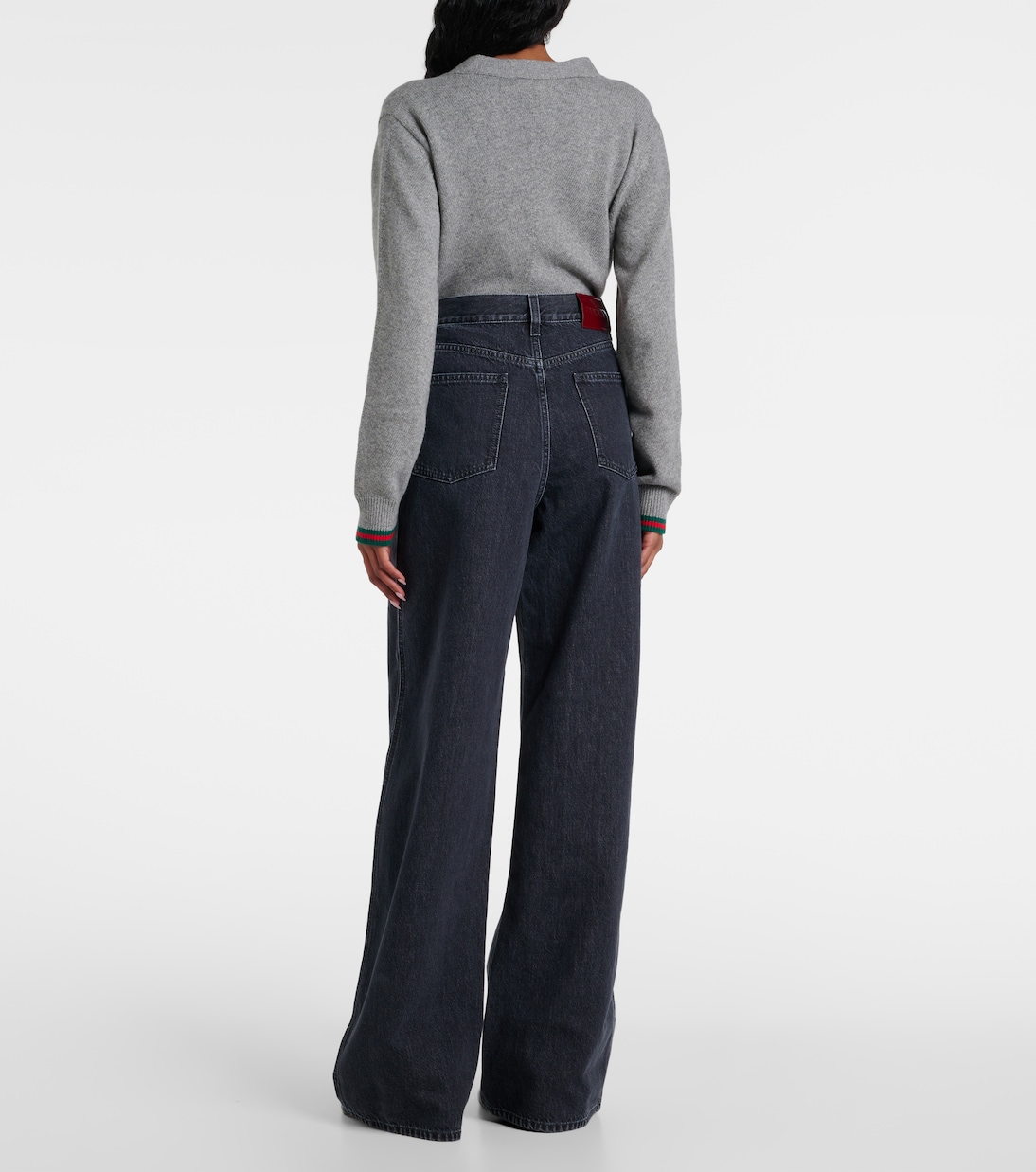 Jean ample à taille haute | Gucci