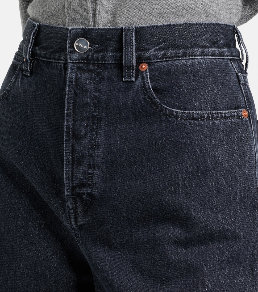 Jean ample à taille haute | Gucci