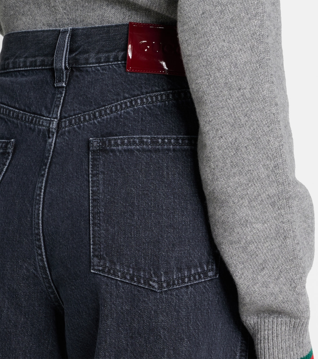 Jean ample à taille haute | Gucci
