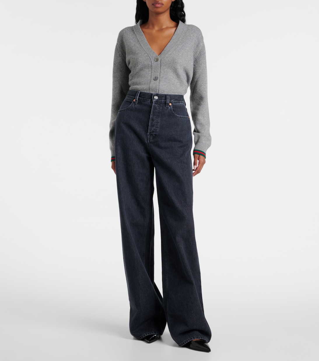 Jean ample à taille haute | Gucci
