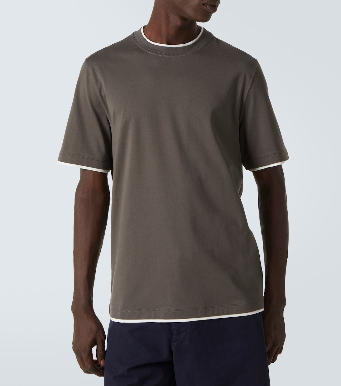 T-shirt in jersey di cotone | Brunello Cucinelli
