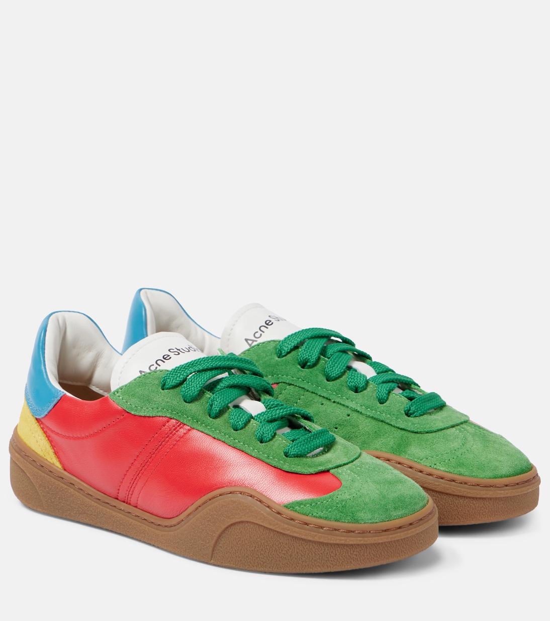 Sneakers Bars aus Leder und Veloursleder | Acne Studios