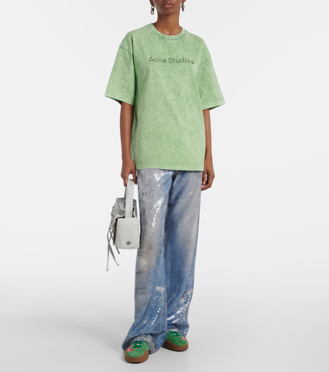 Sneakers Bars aus Leder und Veloursleder | Acne Studios