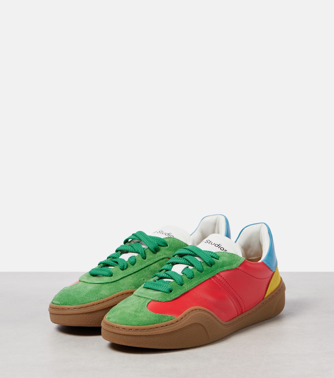 Sneakers Bars aus Leder und Veloursleder | Acne Studios
