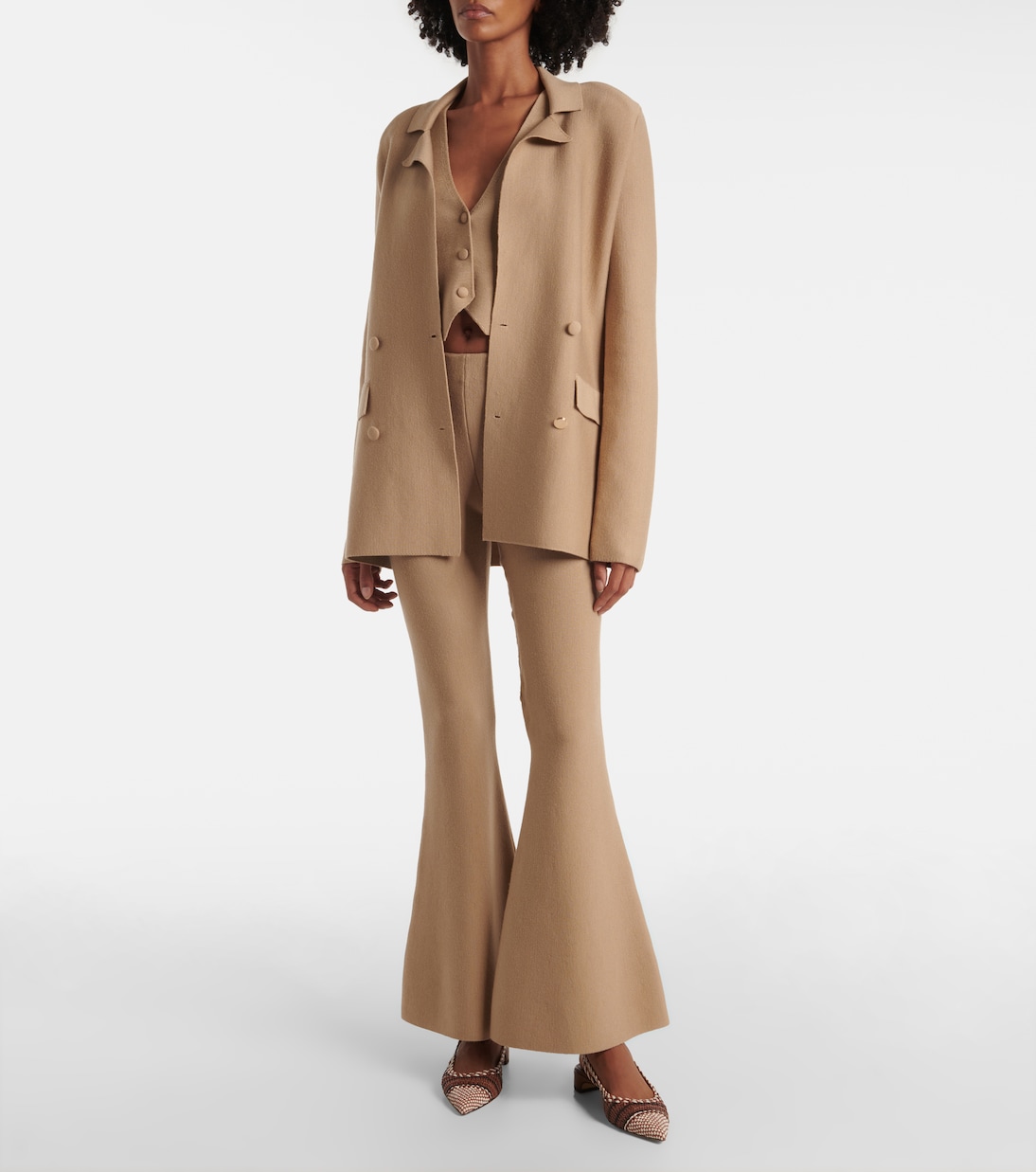 Pantalon évasé en laine vierge | Gabriela Hearst
