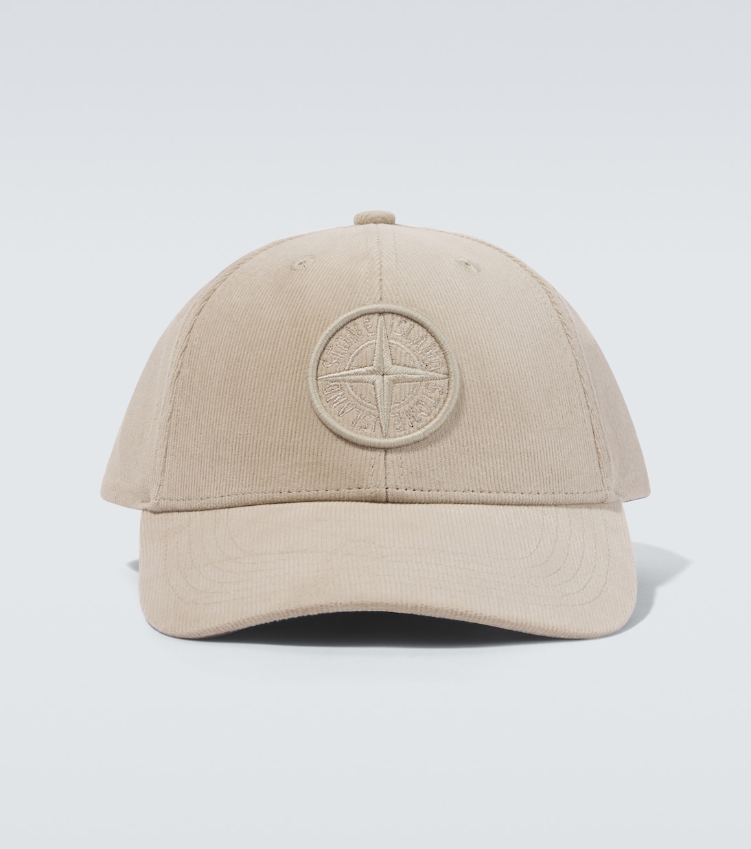 Compass embroidered corduroy baseball cap | Stone Island