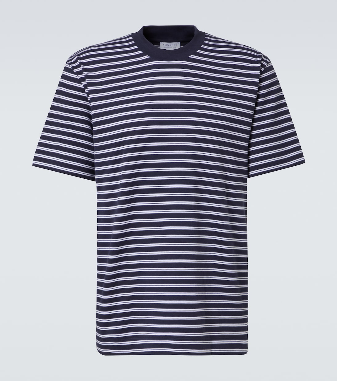 T-shirt in cotone a righe | Sunspel