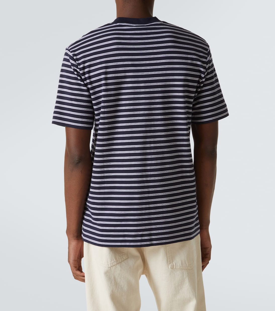 T-shirt in cotone a righe | Sunspel