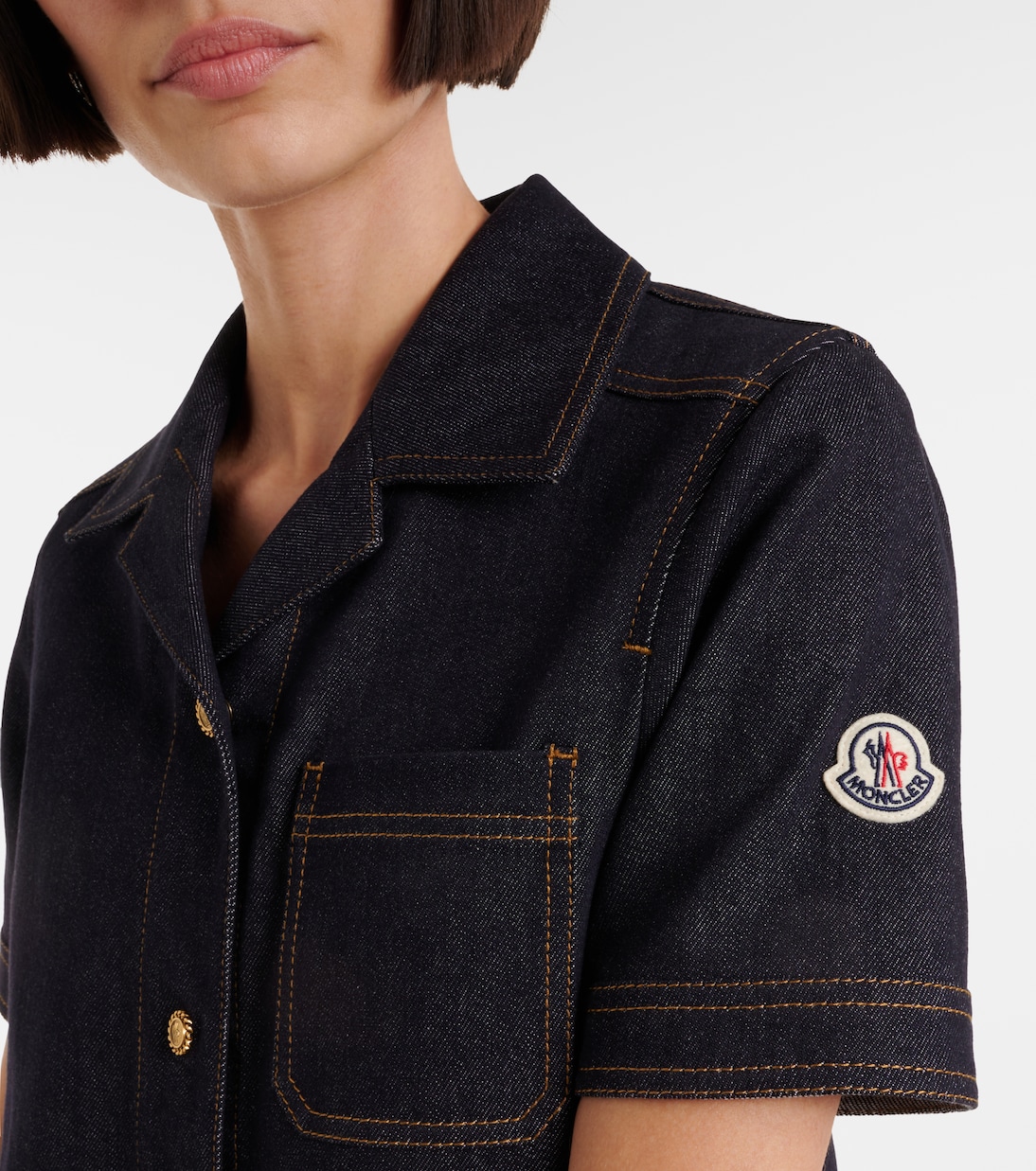 Robe chemise en jean | Moncler